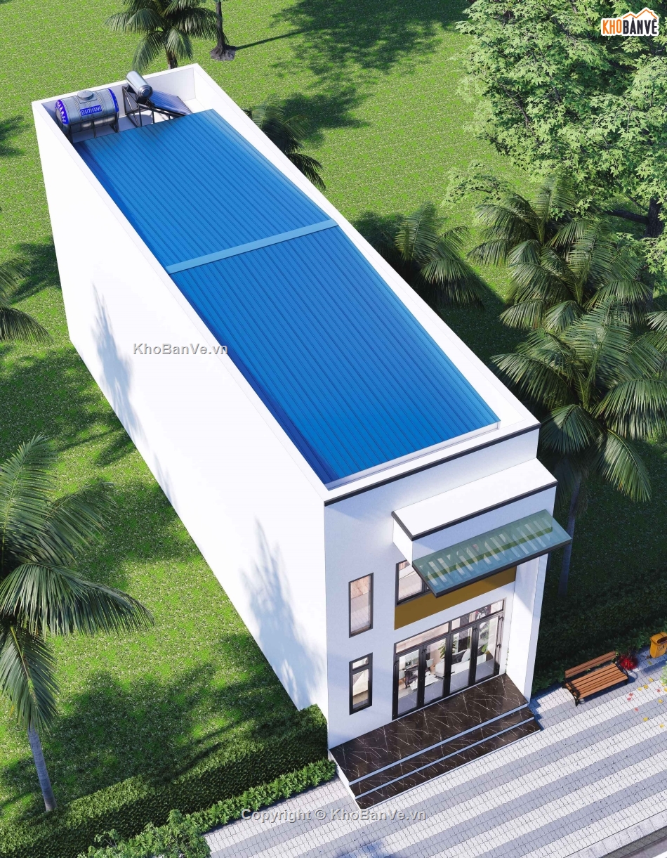 nhà tầng lửng,nhà 1 tầng 1 lửng,nhà 1 tầng 1 lửng cad