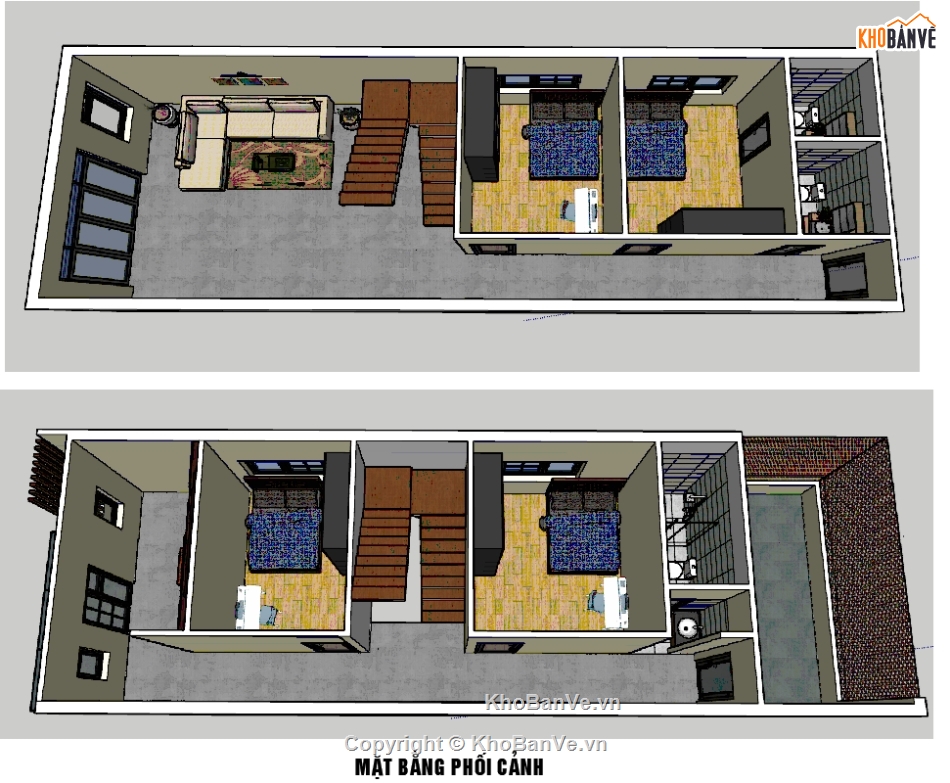 Bản vẽ nhà phố,2 tầng 1 tum,2 tầng,Bản vẽ,nhà phố  2 tầng