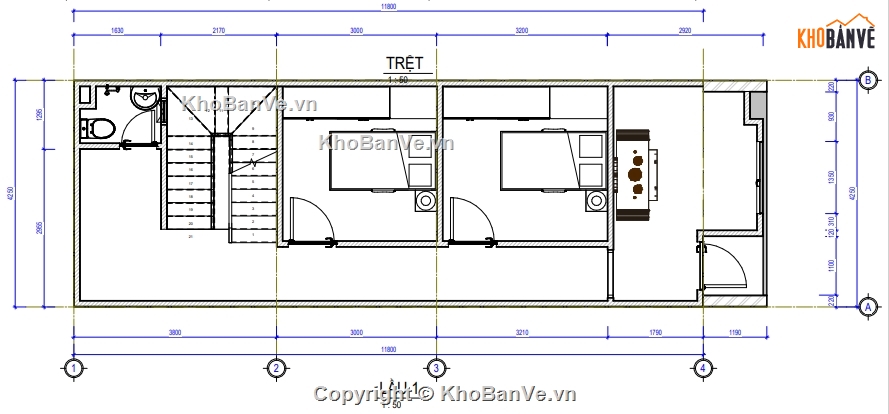 Bản vẽ nhà phố,kết cấu nhà phố,2 tầng,2 tầng 1 tum