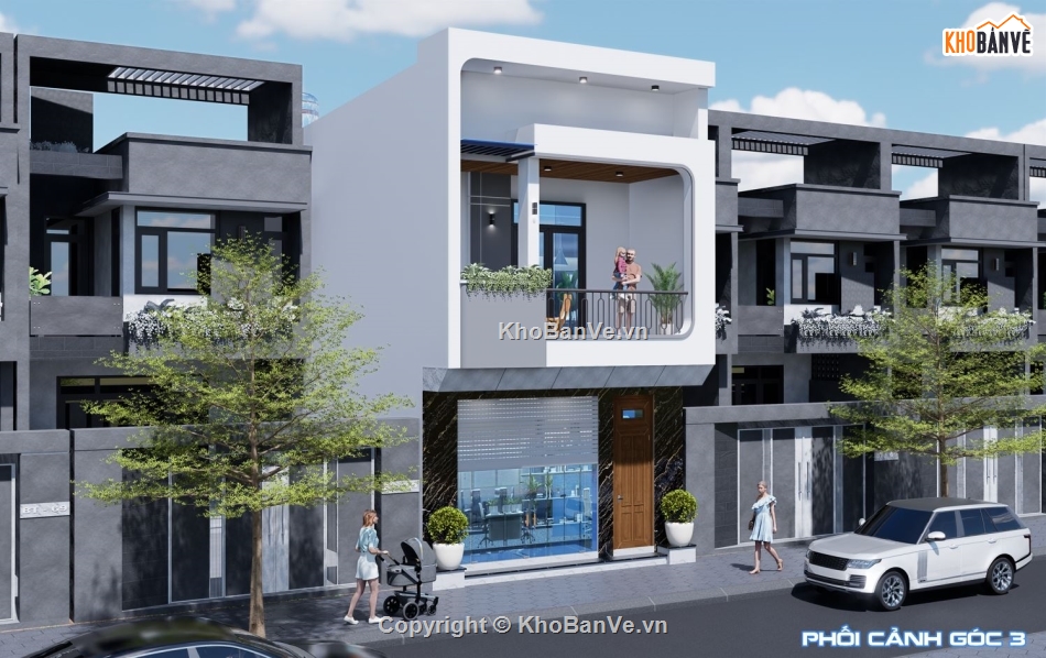 Bản vẽ nhà phố,nhà phố 2 tầng,file cad nhà phố 2 tầng,cad nhà phố 2 tầng