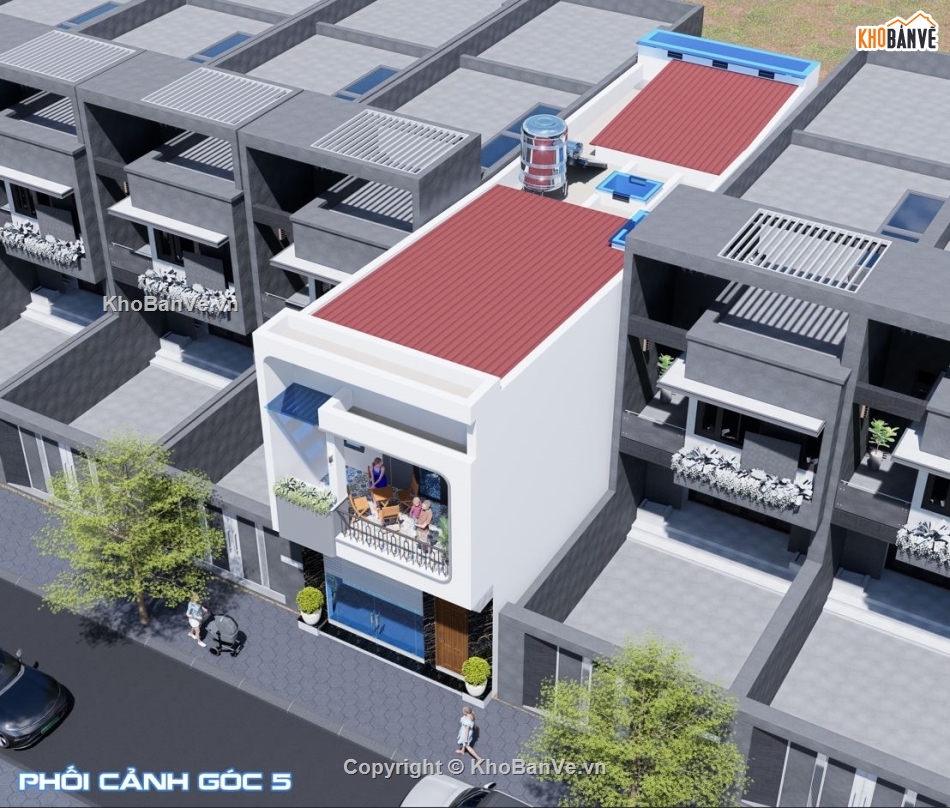 Bản vẽ nhà phố,nhà phố 2 tầng,file cad nhà phố 2 tầng,cad nhà phố 2 tầng