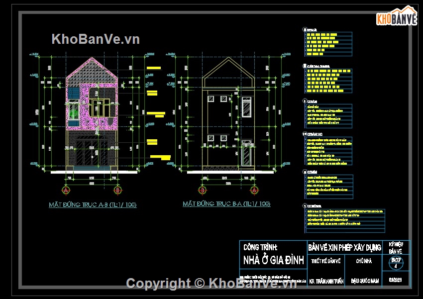 file cad nhà 2 tầng 5x15m,hồ sơ bản vẽ nhà phố 2 tầng,thiết kế autocad nhà phố 2 tầng