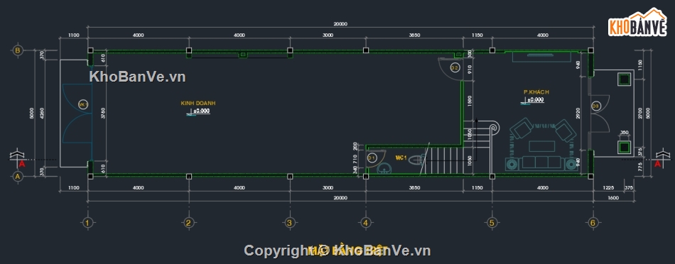 Bản vẽ nhà phố,Bản vẽ nhà phố đẹp,Bản vẽ 2 tầng mái thái đẹp