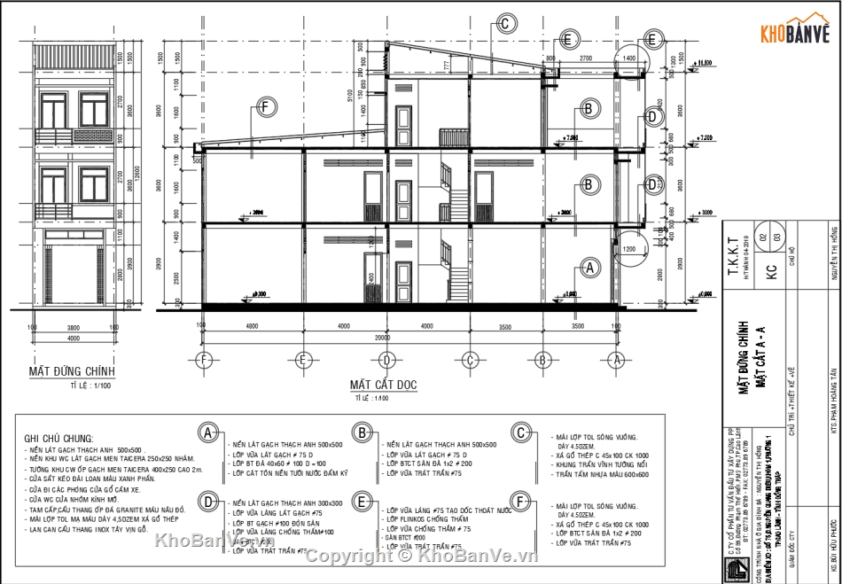 nhà phố 3 tầng,Bản vẽ nhà phố,Bản vẽ nhà 3 tầng