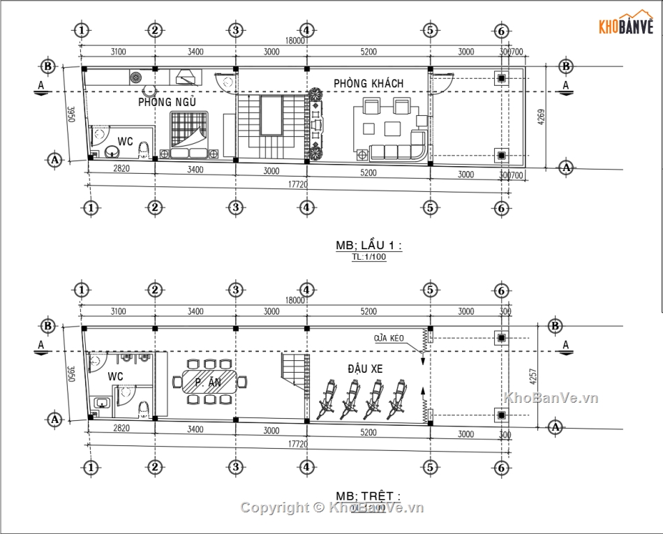 Bản vẽ nhà phố đẹp,Bản vẽ nhà phố tân cổ điển,Bản vẽ nhà phố 3 tầng tân cổ điển