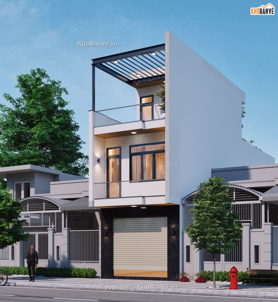 nhà phố 3 tầng,nhà 3 tầng,Bản vẽ nhà phố,cad nhà phố 3 tầng,bản vẽ nhà phố 3 tầng