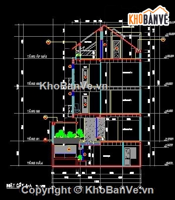 điện nước biệt thự,biệt thự 4 tầng,thiết kế nhà 3 tầng 1 hầm,bản vẽ nhà 3 tầng