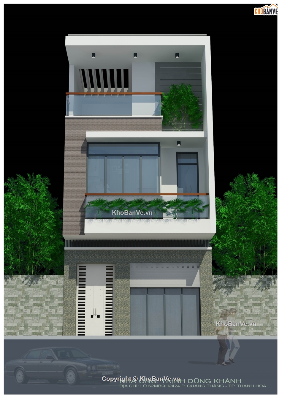 nhà phố 3 tầng,kiến trúc 3 tầng,bản vẽ nhà phố 3 tầng,autocad nhà phố 3 tầng,bản vẽ nhà 3 tầng