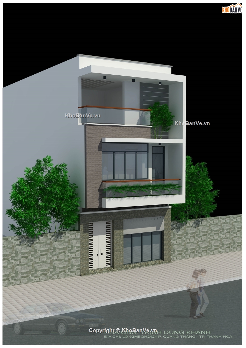 nhà phố 3 tầng,kiến trúc 3 tầng,bản vẽ nhà phố 3 tầng,autocad nhà phố 3 tầng,bản vẽ nhà 3 tầng