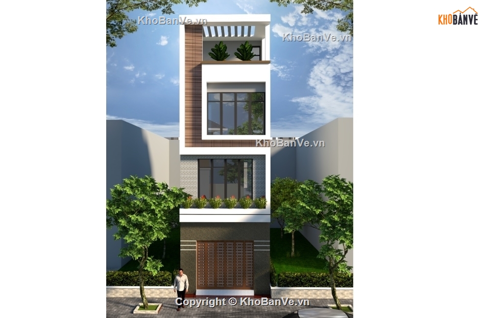 Bản vẽ nhà ống 4  tầng 4x11m,Bản vẽ nhà 4 tầng,Mẫu nhà ống 4 tầng mặt tiền 4m,Bản vẽ nhà phố 4x11m,Nhà phố 4 tầng 4x11m