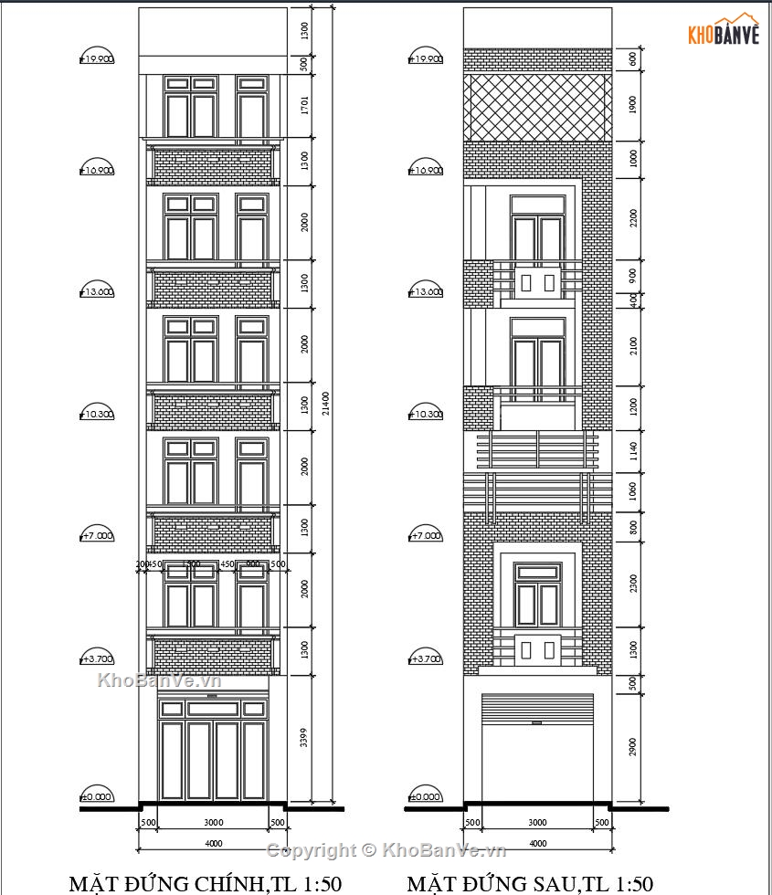 Bản vẽ nhà phố đẹp,Bản vẽ nhà phố 6 tầng,Bản vẽ nhà phố hiện đại