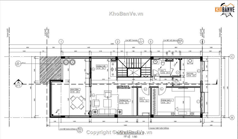 Bản vẽ nhà phố đẹp,Bản vẽ nhà phố mái thái đẹp,Bản vẽ nhà phố 3 tầng