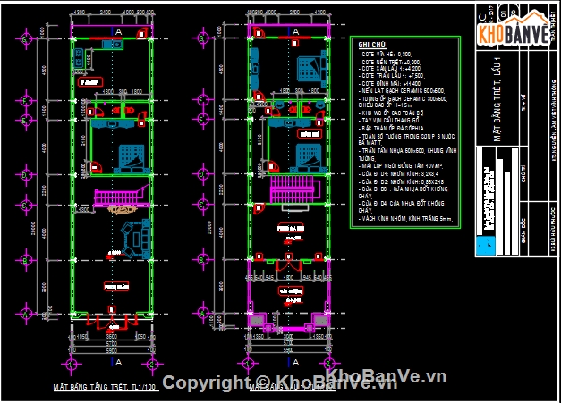 nhà phố mái thái đẹp,Bản vẽ nhà phố,Bản vẽ nhà phố 2 tầng