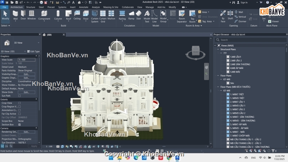 tâ cổ điển,Bản vẽ kiến trúc Nhà,bản vẽ nhà,bản vẽ nhà revit,tân cổ điển revit,nhà tân cổ revit