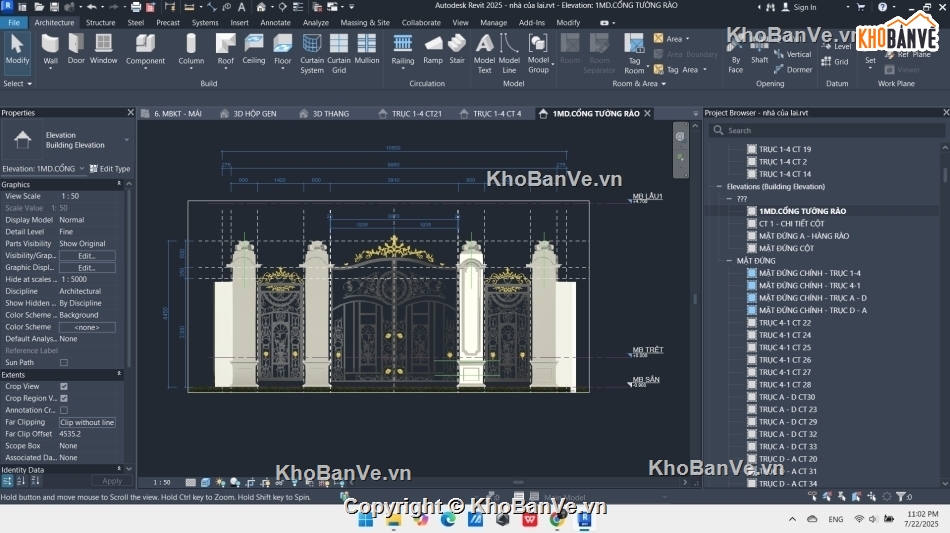 tâ cổ điển,Bản vẽ kiến trúc Nhà,bản vẽ nhà,bản vẽ nhà revit,tân cổ điển revit,nhà tân cổ revit