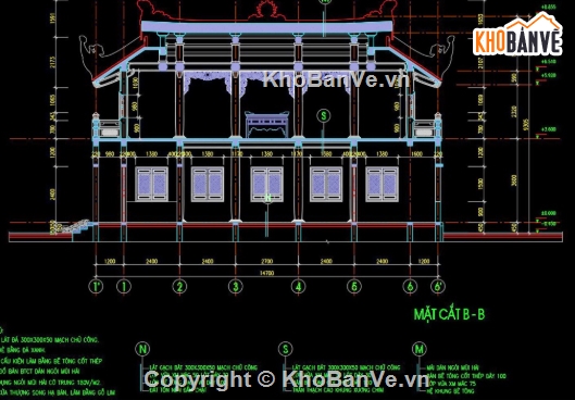 nhà thờ họ,file cad nhà thờ họ,cad nhà thờ họ