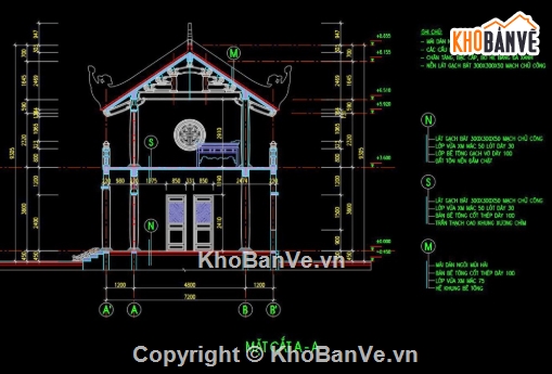 nhà thờ họ,file cad nhà thờ họ,cad nhà thờ họ