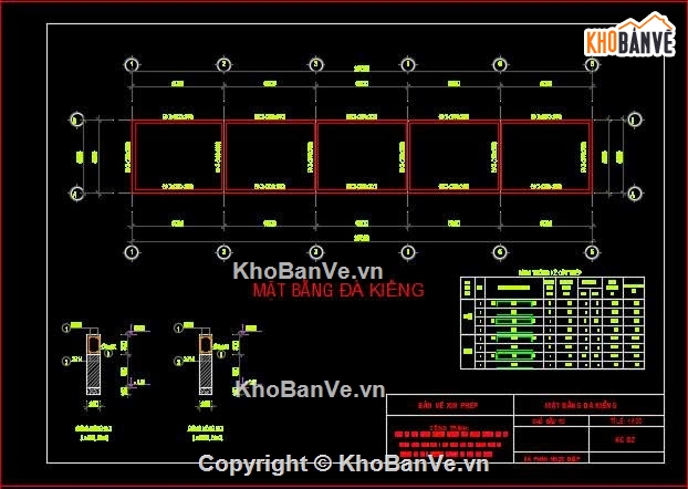 Bản vẽ nhà trọ,kết cấu kiến trúc,kết cấu đầy đủ