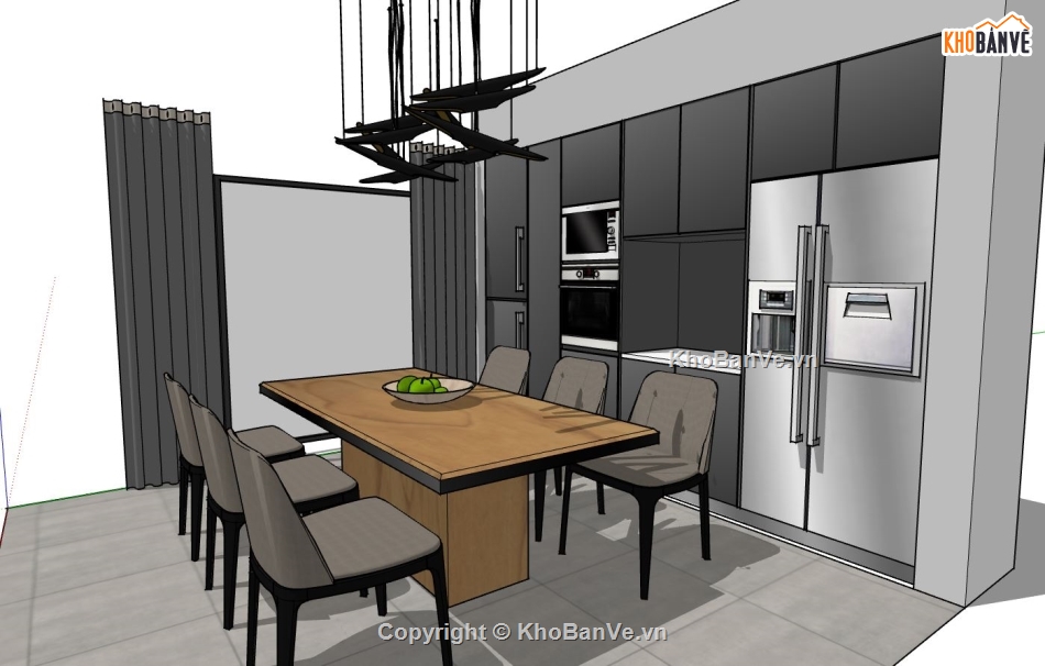 Thiết kế nội thất phòng bếp,nội thất phòng bếp,model su phòng bếp