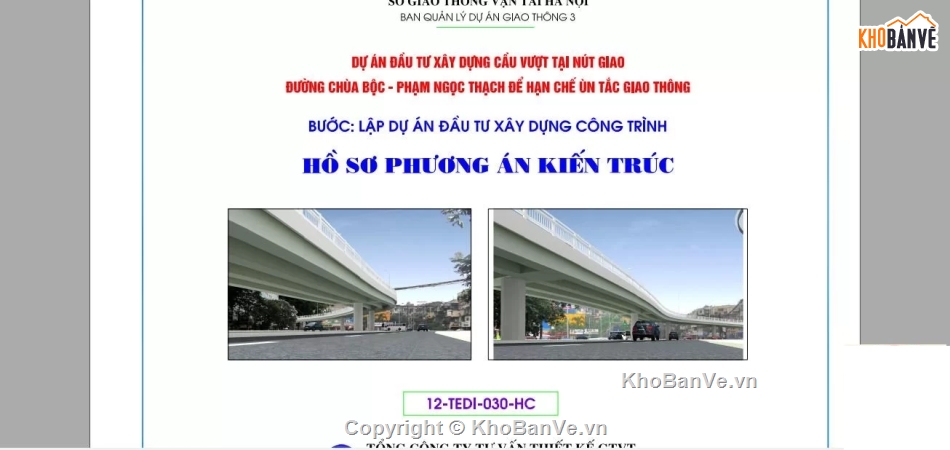 Hồ sơ,phương án kiến trúc,phương án cầu