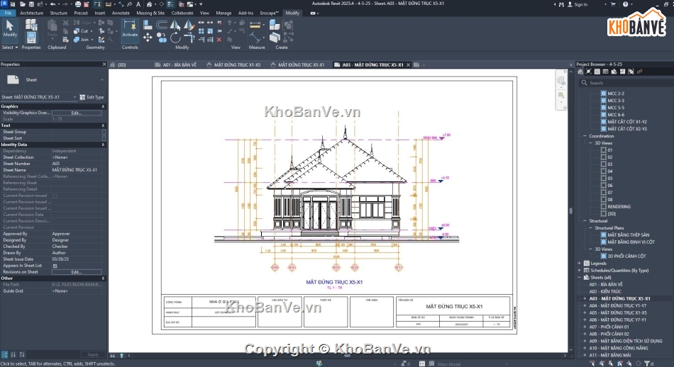 bản vẽ nhà cấp 4,bản vẽ kiến trúc,bản vẽ nhà nông thôn