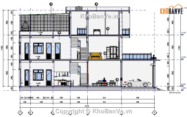 nhà phố 3 tầng revit,nhà phố revit,thiết kế nhà phố 3 tầng,nhà phố 3 tầng 4.74x19.5m,kiến trúc nhà phố 3 tầng