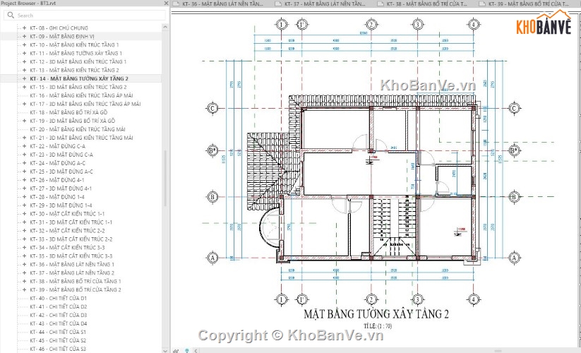 kiến trúc 2 tầng revit,revit biệt thự 2  tầng,mẫu biệt thự 2 tầng revit,biệt thự 2 tầng revit