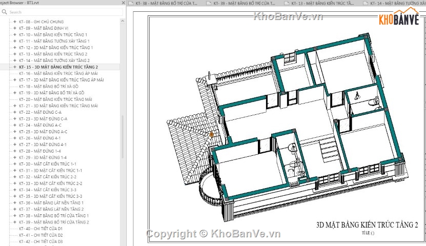 kiến trúc 2 tầng revit,revit biệt thự 2  tầng,mẫu biệt thự 2 tầng revit,biệt thự 2 tầng revit