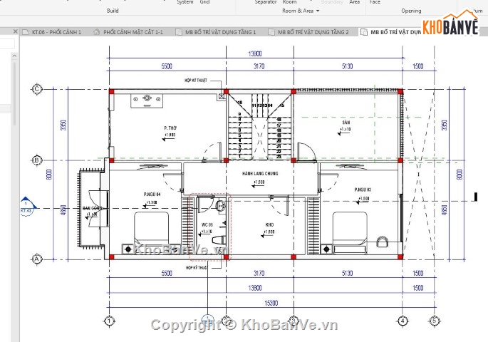 biệt thự 3 tầng,bản vẽ biệt thự revit,revit biệt thự 3 tầng,biệt thự revit