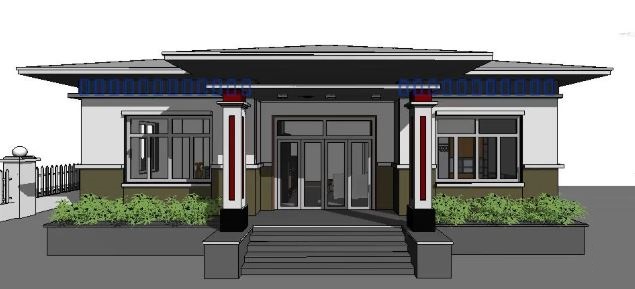 nhà cấp 4,nhà cấp 4 mái thái,revit nhà cấp 4,nhà cấp 4 file revit
