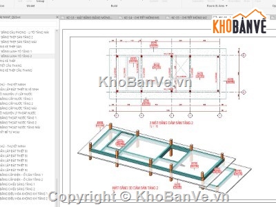 revit nhà 2 tầng,file revit nhà 2 tầng,bản vẽ revit nhà 2 tầng,revit nhà mái nhật 2 tầng