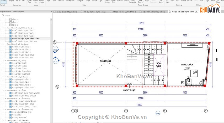 nhà phố 3 tầng revit,nhà phố 4 tầng revit,revit nhà phố 3 tầng,nhà phố 3 tầng