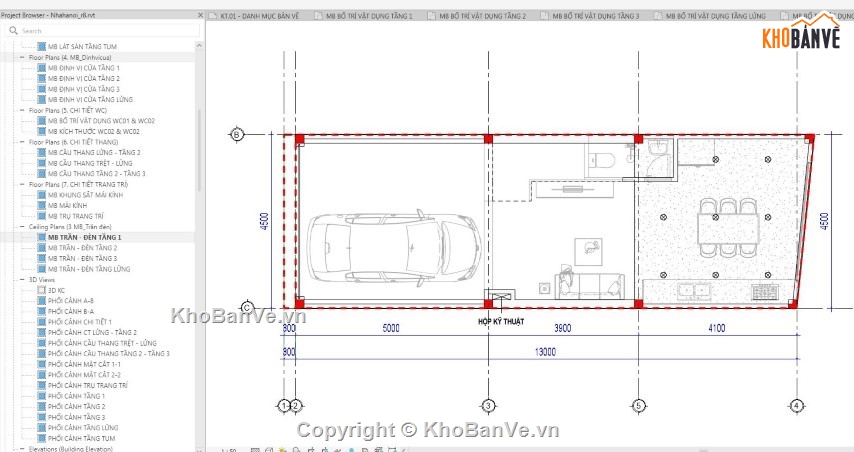 nhà phố 3 tầng revit,nhà phố 4 tầng revit,revit nhà phố 3 tầng,nhà phố 3 tầng