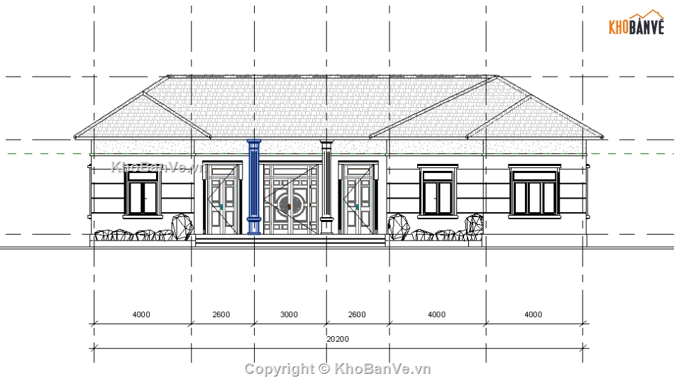 bản vẽ nhà cấp 4,Nhà cấp 4 20x13m,revit thiết kế nhà cấp 4,thiết kế nhà cấp 4,File cad nhà cấp 4