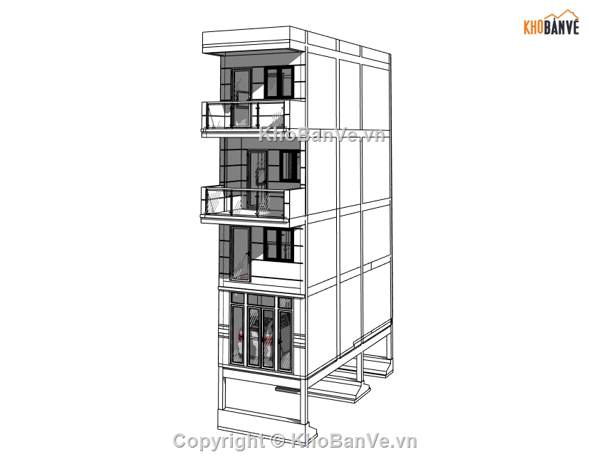 bản vẽ nhà phố 3 tầng,nhà phố 3 tầng 3.5x10m,file revit nhà phố 3 tầng,sketchup nhà phố 3 tầng,file sketchup nhà phố 3 tầng