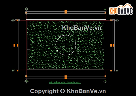 sân bóng 7 người,sân bóng kt 65x45,sân bóng kích thước chuẩn fifa,Autocad thiết kế sân bóng,Thiết kế sân bóng