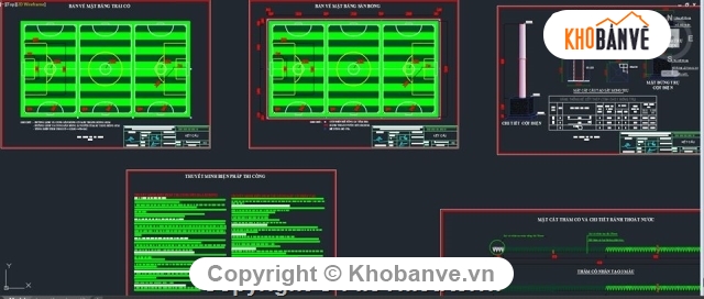 cỏ nhân tạo,sân cỏ nhân tạo,bản vẽ sân cỏ,bản vẽ sân bóng