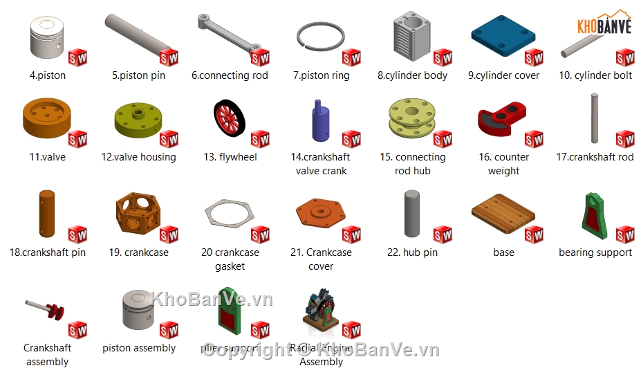 Bản vẽ cad động cơ,xy lanh khí nén,động cơ 6 xi lanh,bản vẽ động cơ 6 xi lanh,động cơ 6 xi lanh xuyên tâm khí nén