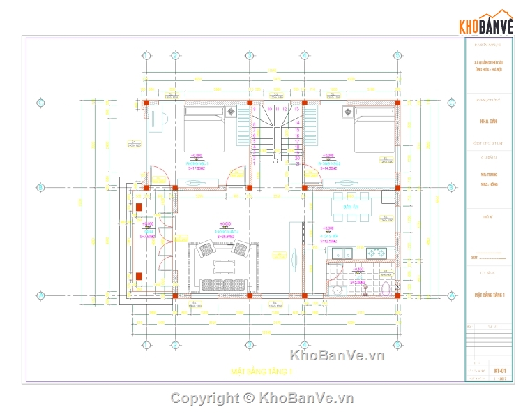 biệt thự 3 tầng 9.2x12.04m,Bản vẽ thi công biệt thự 3 tầng,biệt thự 3 tầng,biệt thự 3 tầng hiện đại