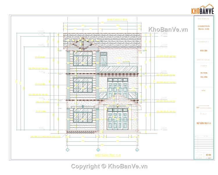 biệt thự 3 tầng 9.2x12.04m,Bản vẽ thi công biệt thự 3 tầng,biệt thự 3 tầng,biệt thự 3 tầng hiện đại