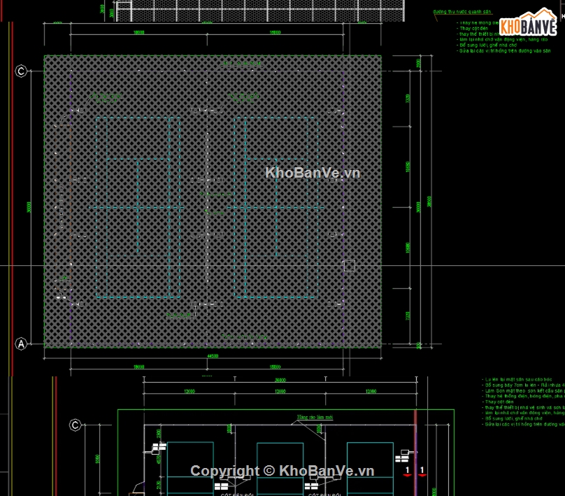 Pickleball,sân Pickleball,bản vẽ sân Pickleball