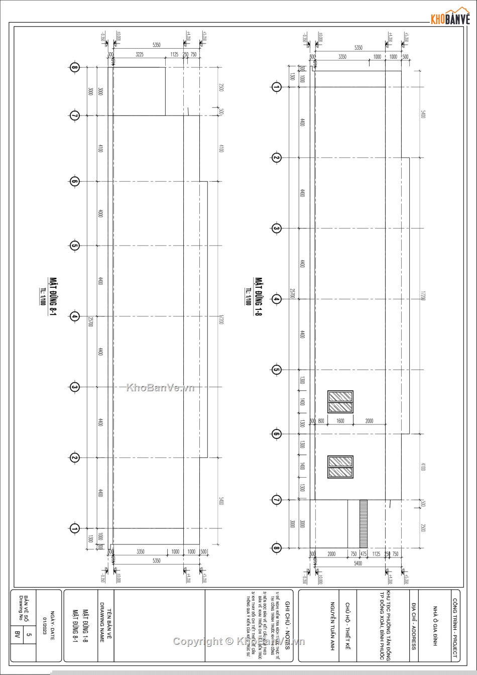 nhà mặt phố,nhà cấp 4,Bản vẽ nhà phố,Bản vẽ thi công nhà phố