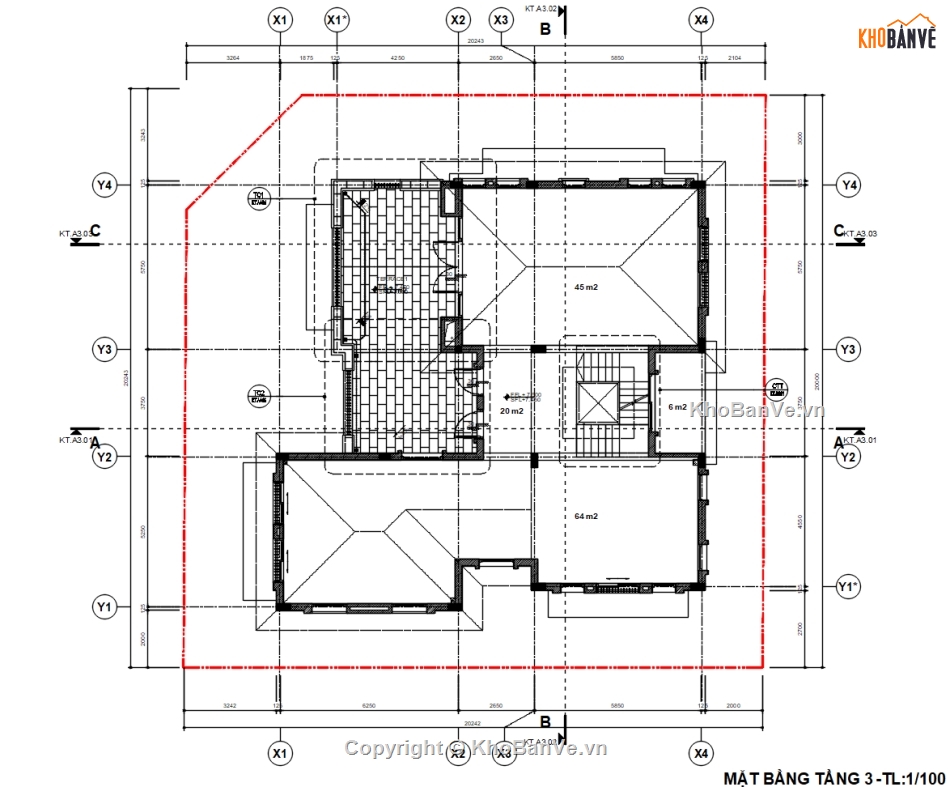 Bản vẽ thi công,Villa Địa trung Hải,Bệt thự Sun Group HTT Group