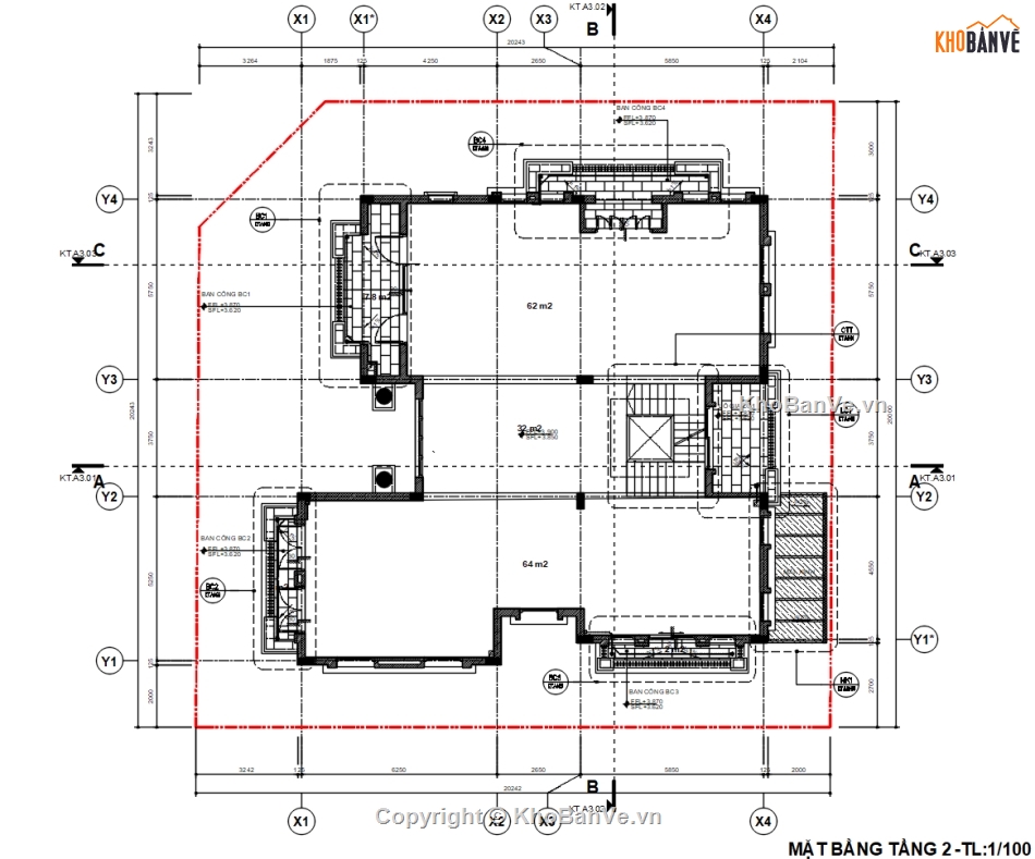 Bản vẽ thi công,Villa Địa trung Hải,Bệt thự Sun Group HTT Group