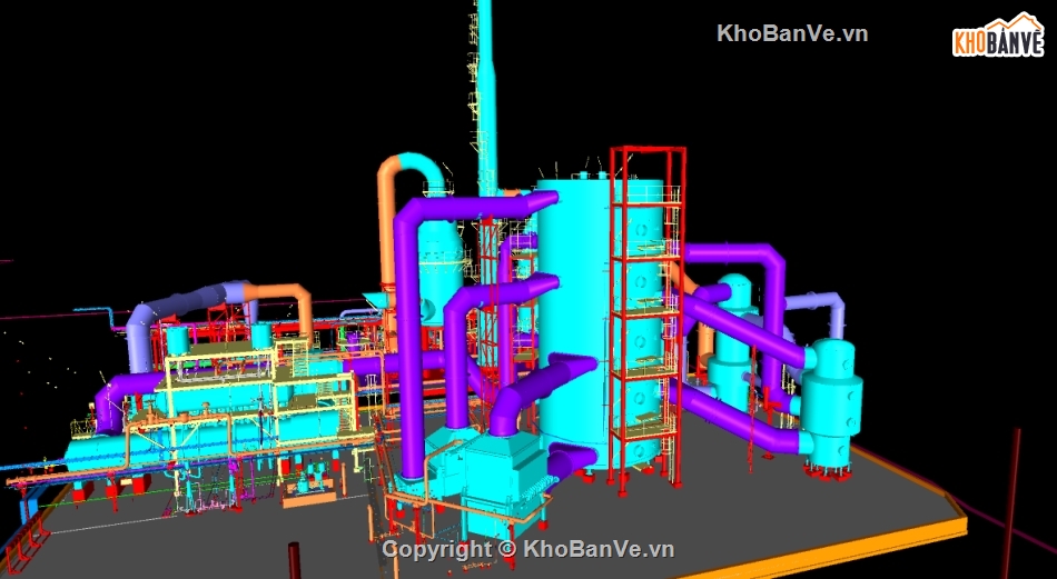 Nhà máy nhiệt điện,thiết kế điện,thiết kế 3d nhà máy nhiệt điện,3D - Nhà máy nhiệt điện