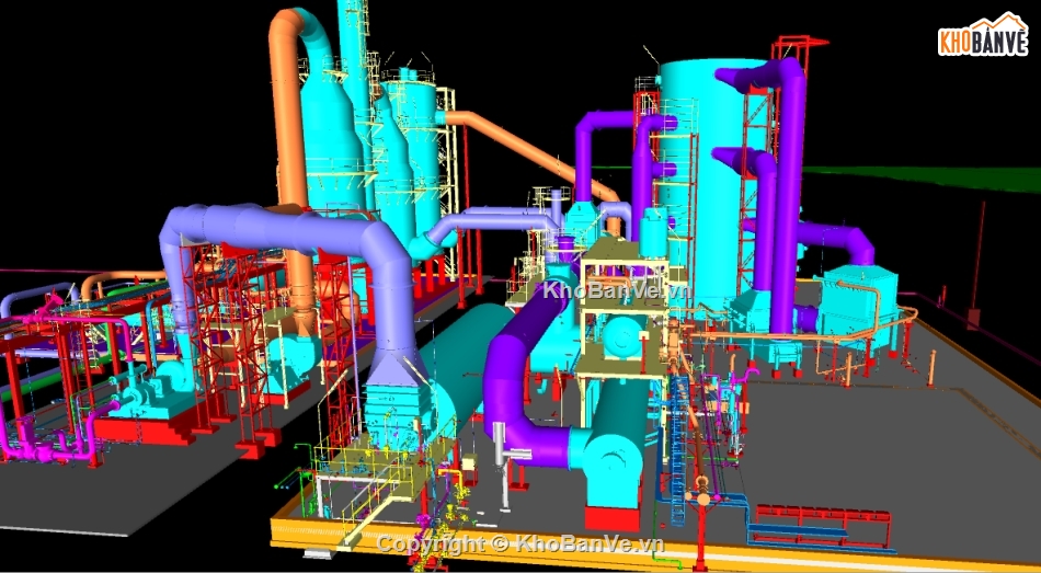Nhà máy nhiệt điện,thiết kế điện,thiết kế 3d nhà máy nhiệt điện,3D - Nhà máy nhiệt điện