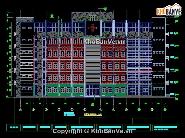 thiết kế bệnh viện,thiết kế bệnh viện huyện,bản vẽ,bản vẽ thiết kế