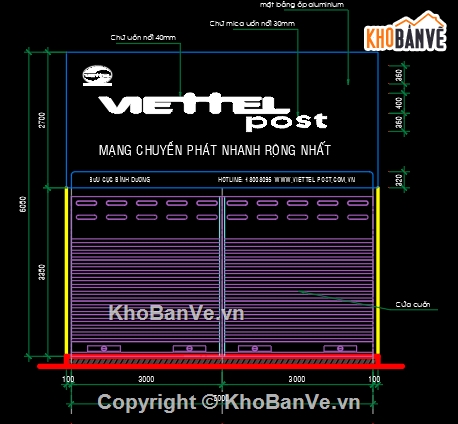 thiết kế biển quảng cáo,Viettel,Bản vẽ thiết kế biển hiệu khung quảng cáo Viettel,file thiết kế biển quảng cáo