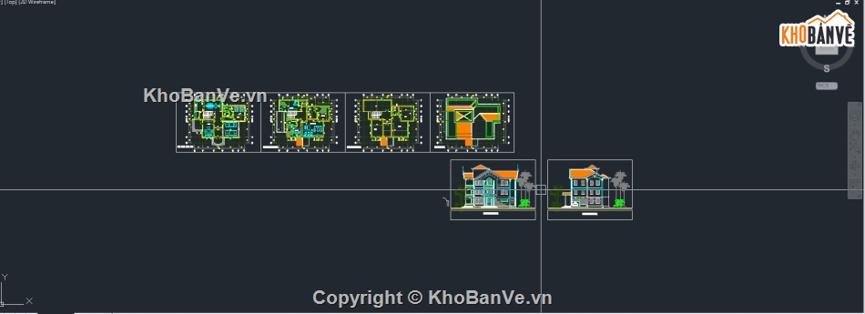 Bản vẽ,biệt thư,thiết kế biệt thự đầy đủ,Bản vẽ thiết kế biệt thự,bản vẽ biệt thự 3 tầng