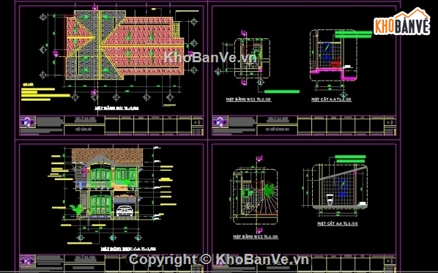 biệt thự 2 tầng 8x15m full kiến trúc,bản vẽ biệt thự 2 tầng 8x15m,bản vẽ biệt thự 2 tầng,mẫu biệt thự 2 tầng